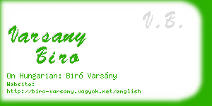 varsany biro business card