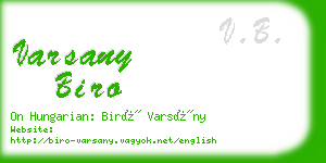 varsany biro business card